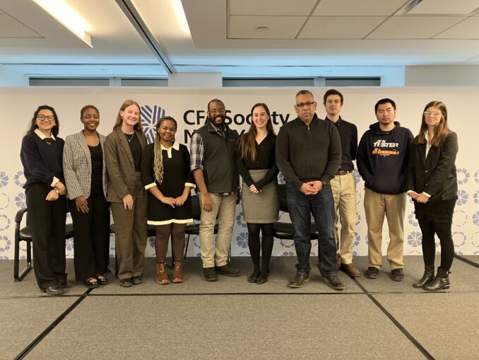 IPED 2026 students at the CFA Society of New York.
