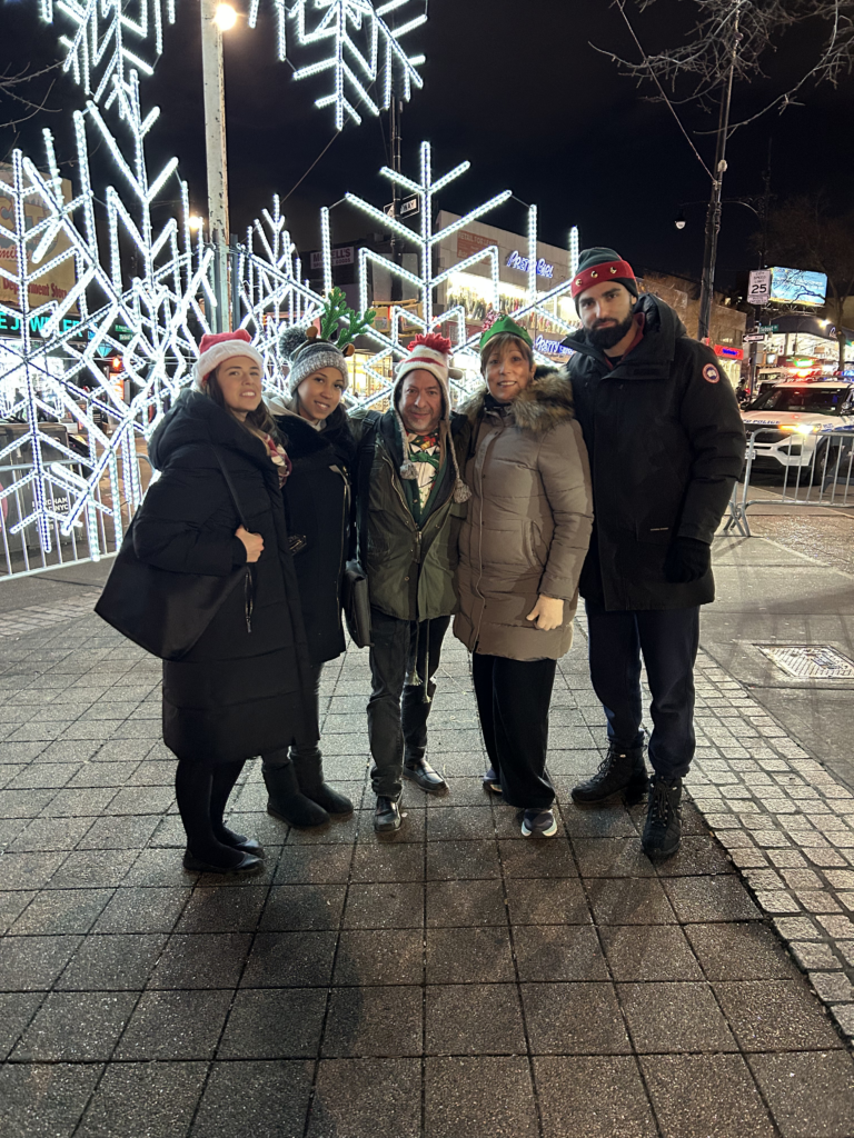 Cassidy at Fordham on Christmas